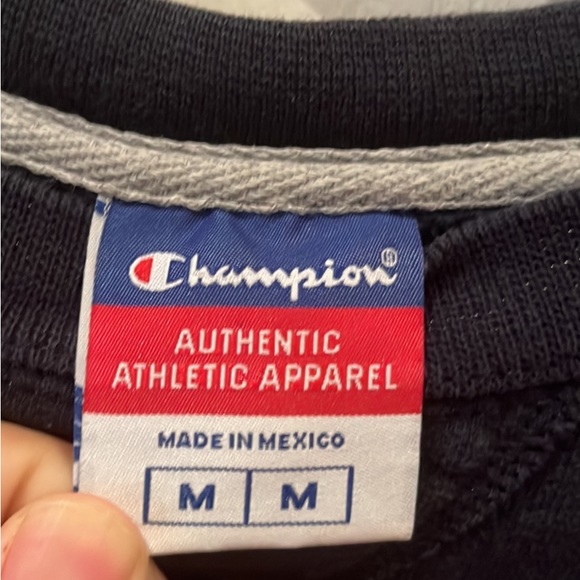 Champion Vintage Crewneck Authentic Dark Blue Men’s Medium - Picture 1 of 2